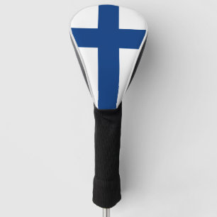 Couvre-club De Golf Drapeau de la Finlande Suomi croisé bleu