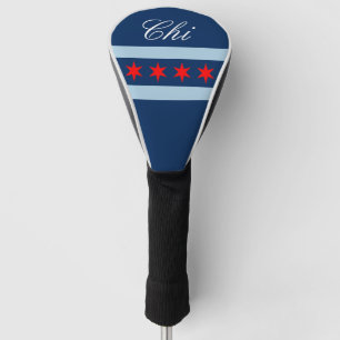 Couvre-club De Golf Drapeau de la ville de Chicago - couverture de pil