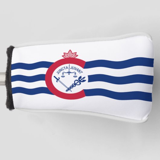 Couvre-club De Golf Drapeau de la ville de Cincinnati (Devant)
