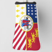 Couvre-club De Golf Drapeau de la ville de Detroit (Tourné à 90°)