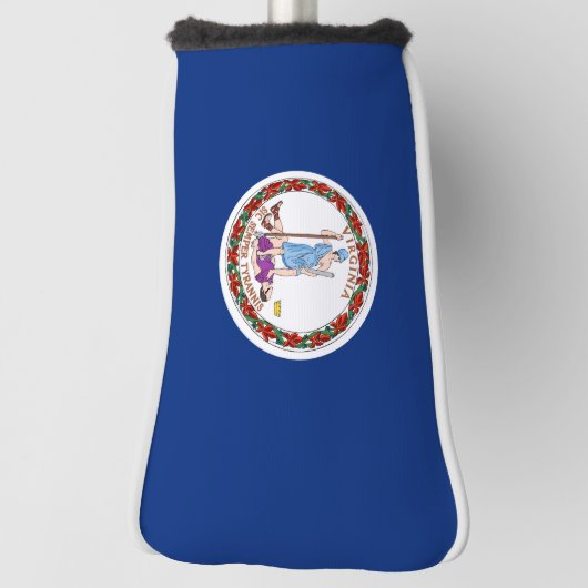 Couvre-club De Golf Drapeau de la Virginie (Tourné à 90°)