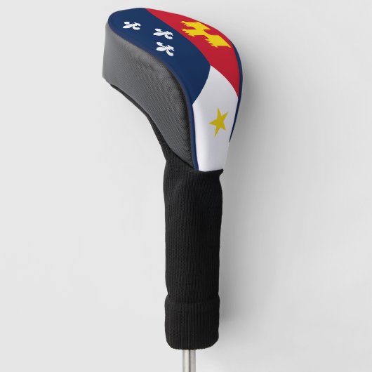 Couvre-club De Golf Drapeau de l'Acadie, Louisiane (Incliné)