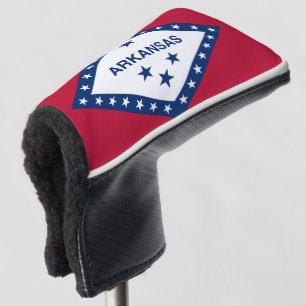 COUVRE-CLUB DE GOLF DRAPEAU DE L'ARKANSAS