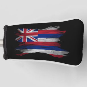 Couvre-club De Golf Drapeau de l'État d'Hawaii brush stroke, drapeau d