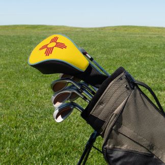 Couvre-club De Golf Drapeau de l'État du Nouveau-Mexique Zia Soleil