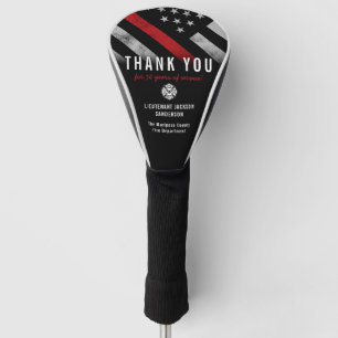 Couvre-club De Golf Drapeau de ligne rouge pour l'anniversaire de retr