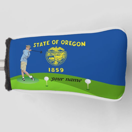 Couvre-club De Golf Drapeau de l'Oregon (Devant)