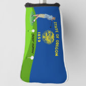 Couvre-club De Golf Drapeau de l'Oregon (Tourné à 90°)