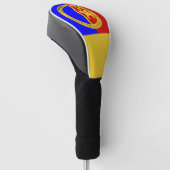 Couvre-club De Golf Drapeau de maison personnalisé résistant aux intem (Incliné)