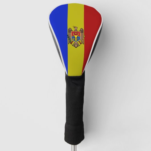Couvre-club De Golf Drapeau de Moldova (Devant)