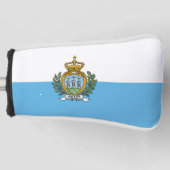 Couvre-club De Golf Drapeau de Saint-Marin (Devant)