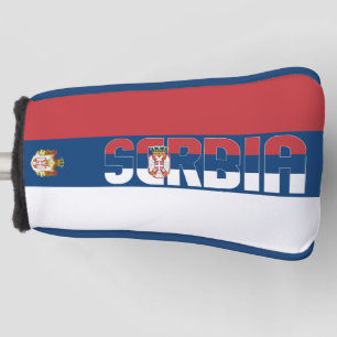 Couvre-club De Golf Drapeau de Serbie Superbe couverture de tête de go