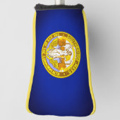 Couvre-club De Golf Drapeau de Southbridge, Massachusetts (Tourné à 90°)