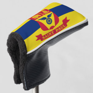 Couvre-club De Golf Drapeau de St Paul, Minnesota Golf Head Cover