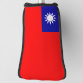 Couvre-club De Golf Drapeau de Taïwan : République de Chine, Taipei ch (Tourné à 90°)