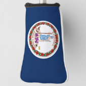 Couvre-club De Golf Drapeau de Virginie (Tourné à 90°)