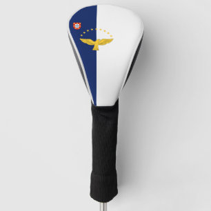 Couvre-club De Golf Drapeau des îles Açores Golf Head Cover