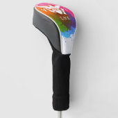 Couvre-club De Golf Drapeau des îles Vierges américaines, blanc, Aquar (Incliné)