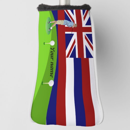 Couvre-club De Golf Drapeau d'Hawaï (Tourné à 90°)