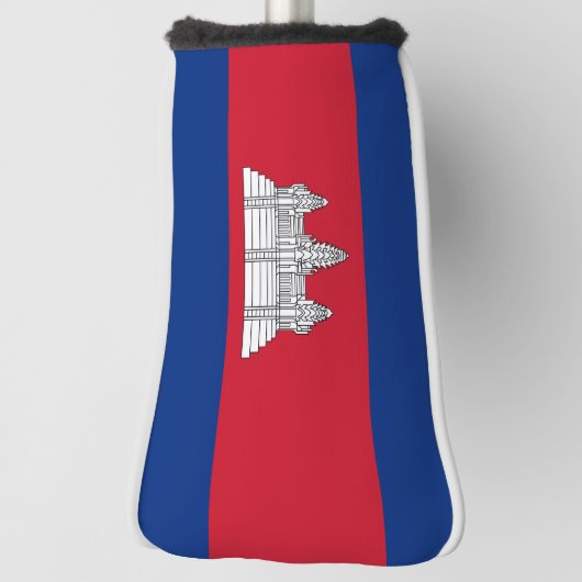 Couvre-club De Golf drapeau du Cambodge (Tourné à 90°)
