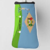 Couvre-club De Golf drapeau du delaware (Tourné à 90°)