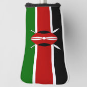Couvre-club De Golf Drapeau du Kenya Massaï Bendera ya Kenya (Tourné à 90°)
