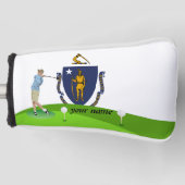 Couvre-club De Golf Drapeau du Massachusetts (Devant)