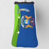 Couvre-club De Golf Drapeau du Michigan (Tourné à 90°)