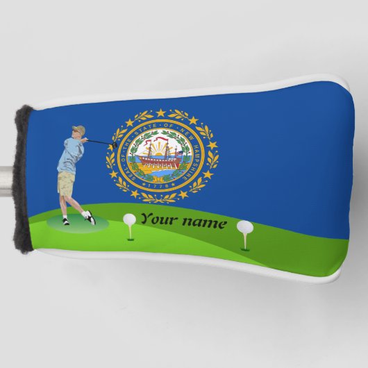 Couvre-club De Golf Drapeau du New Hampshire (Devant)