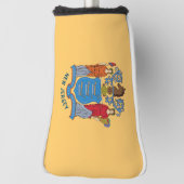 Couvre-club De Golf Drapeau du New Jersey (Tourné à 90°)