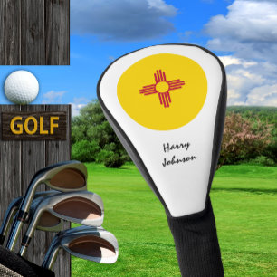 Couvre-club De Golf Drapeau du Nouveau-Mexique, housses de clubs de go