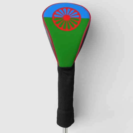 Couvre-club De Golf Drapeau du peuple rom (Devant)