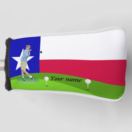 Couvre-club De Golf Drapeau du Texas (Devant)