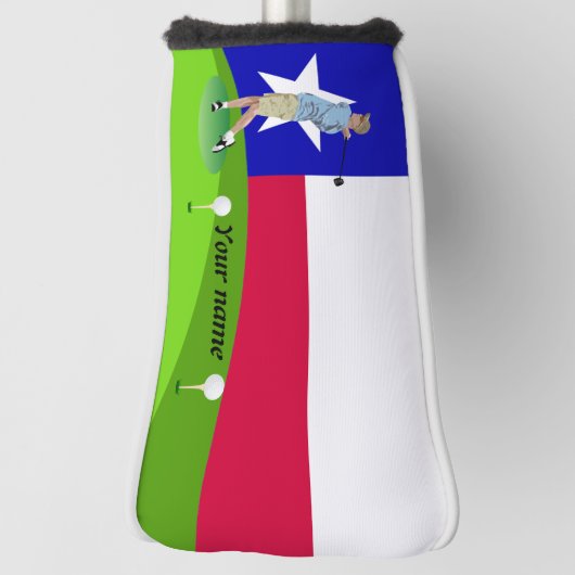 Couvre-club De Golf Drapeau du Texas (Tourné à 90°)