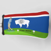 Couvre-club De Golf Drapeau du Wyoming (Devant)