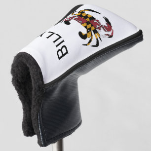 Couvre-club De Golf Drapeau et capot de crabe du Maryland personnalisé