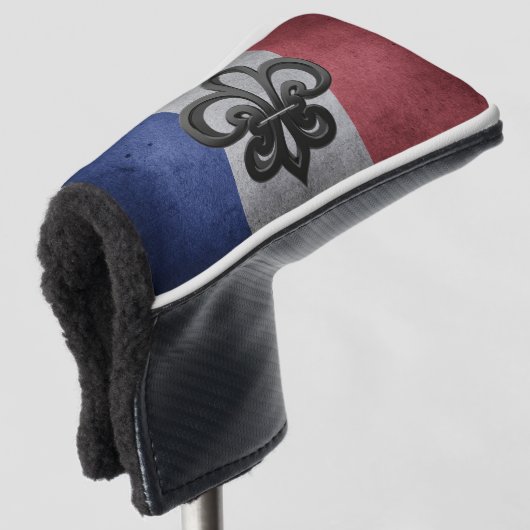 Couvre-club De Golf Drapeau français (Devant 3/4)