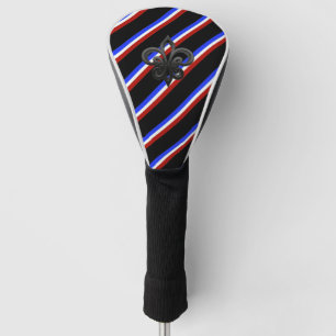 Couvre-club De Golf Drapeau français à rayures