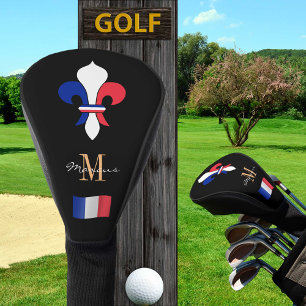 Couvre-club De Golf Drapeau français et français Les Clubs de Golf Mon