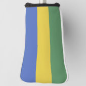 Couvre-club De Golf Drapeau Gabon (Tourné à 90°)
