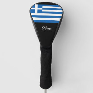 Couvre-club De Golf Drapeau grec Grèce Nom personnalisé Golf Tête couv