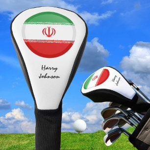 Couvre-club De Golf Drapeau Iranien & Clubs de Golf Monogrammes Couver