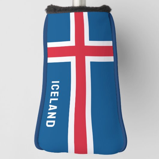 Couvre-club De Golf Drapeau Islande (Tourné à 90°)