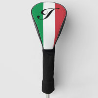 Drapeau italien de golf de l'Italie couvert de cha
