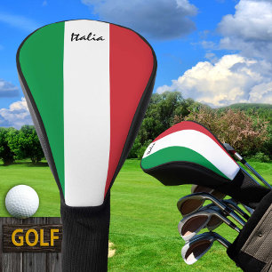 Couvre-club De Golf Drapeau italien & Golf Italie sports Couvertures /