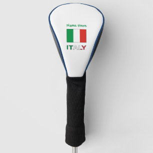Couvre-club De Golf Drapeau Italien Tricolore Moderne