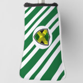 Couvre-club De Golf Drapeau jamaïcain (Tourné à 90°)
