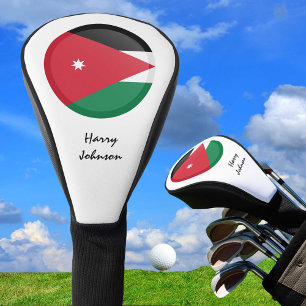 Couvre-club De Golf Drapeau jordanien & Clubs de Golf Monogrammes Couv