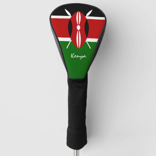 Couvre-club De Golf Drapeau kenyan & Golf Couvertures sportives Kenya (Devant)