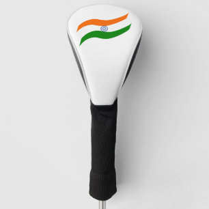 Couvre-club De Golf Drapeau ondulant indien